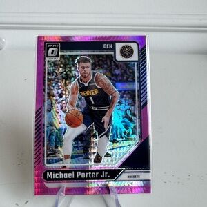 2024 2025 Panini Donruss Optic Prizm Michael Porter Jr. Pink Wave Mint condition